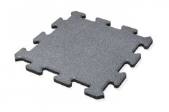 Pryžová dlažba puzzle šedá