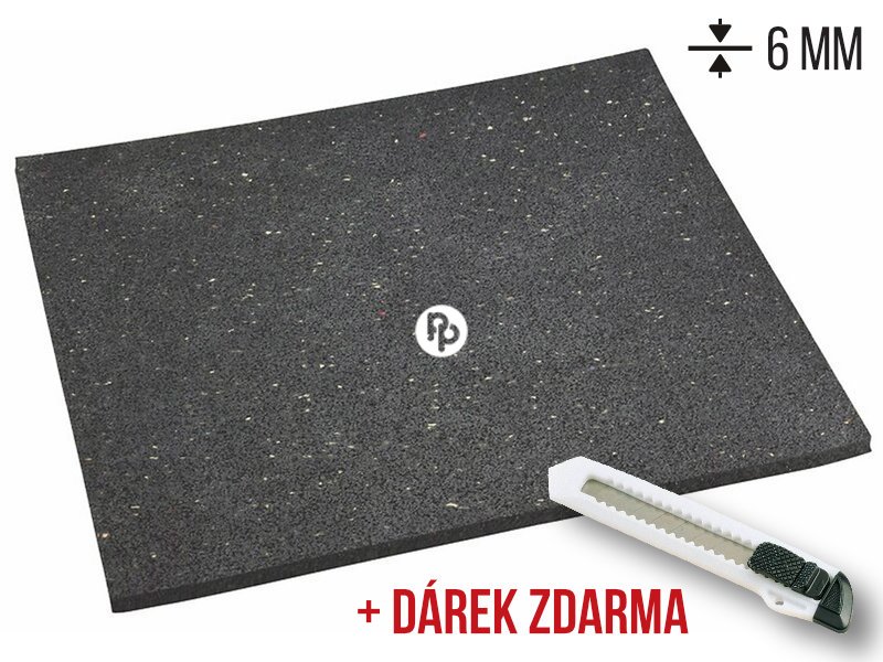Antivibrační podložka pod pračku 600x600x6 mm