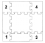 Řez dlaždice puzzle 5