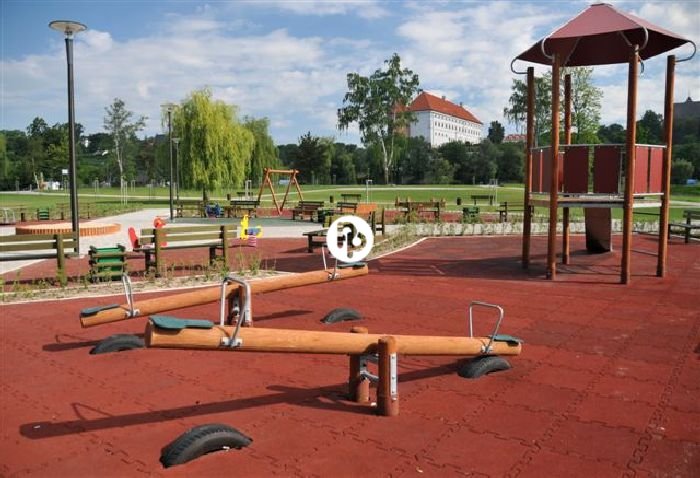 Pryžová dlažba - realizace