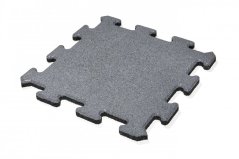 Pryžová dlažba puzzle šedá