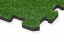 Pryžová dlažba, umělá tráva, PUZZLE, 500x500x25 mm
