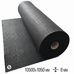 Pryžový pás 730kg/m3 – 10000x1050x8mm (10,5m2) – hrubý granulát