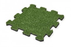 Dlažba s umělou trávou puzzle