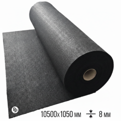 Pryžový pás 730kg/m3 – 10000x1050x8mm (10,5m2) – hrubý granulát