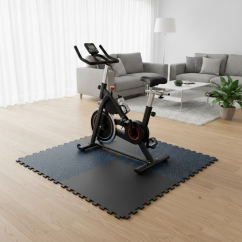 Zátěžová podložka FitFloor Puzzle pod posilovací stroje a činky 956x956x8mm modrý vsyp