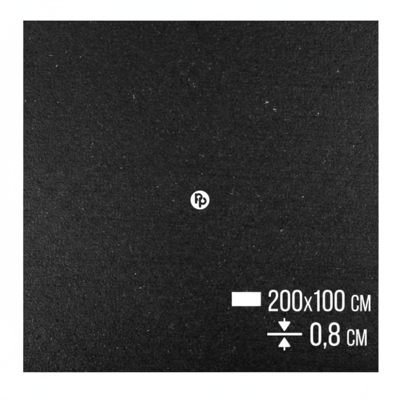 Zátěžová podložka FitFloor pod posilovací stroje a činky 2000x1000x8mm černá Zátěžová podložka FitFloor pod posilovací stroje a činky 2000x1000x8mm černá
