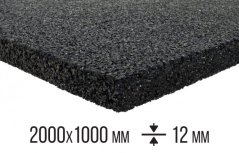Univerzální antivibrační pryžová deska 2000×1000×12 mm