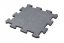 Pryžová dlažba puzzle šedá