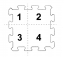 Řez dlaždice puzzle 3